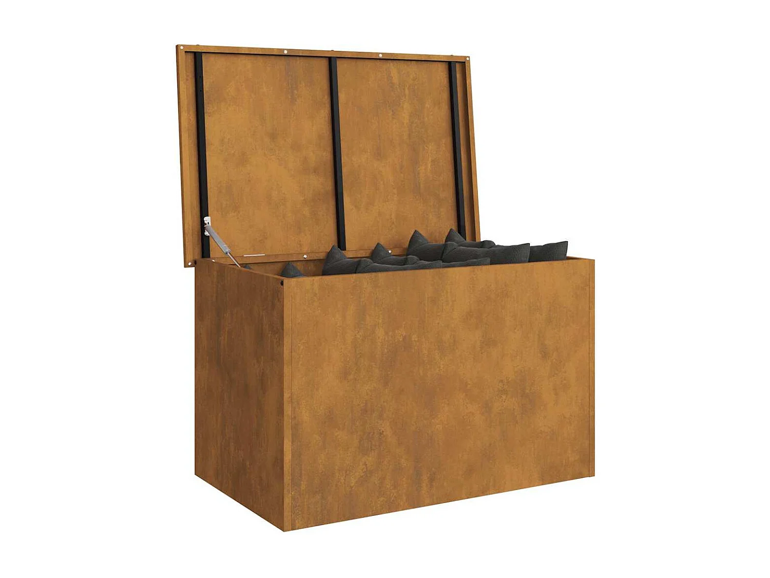 Boîte de Rangement Extérieure Marron 80 x 50.5 x 50 cm