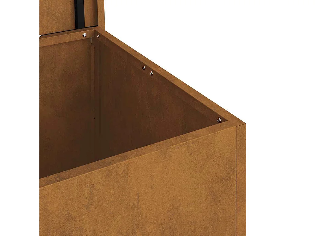 Boîte de Rangement Extérieure Marron 80 x 50.5 x 50 cm