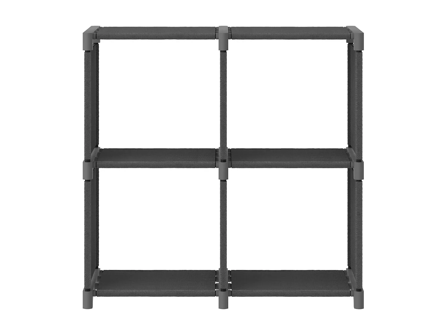 Étagère d'affichage 4 cubes Gris 69x30x72,5 cm Tissu