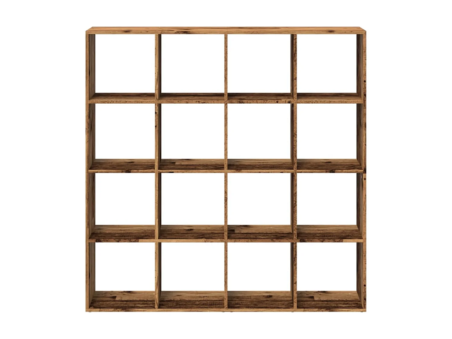 Bibliothèque vieux bois 137,5x29x137,5 cm bois d'ingénierie