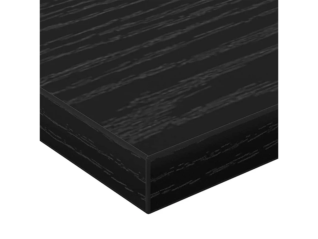Étagère à livres 4 pcs Noir 60 x 20 x 1.5 cm Bois d'ingénierie