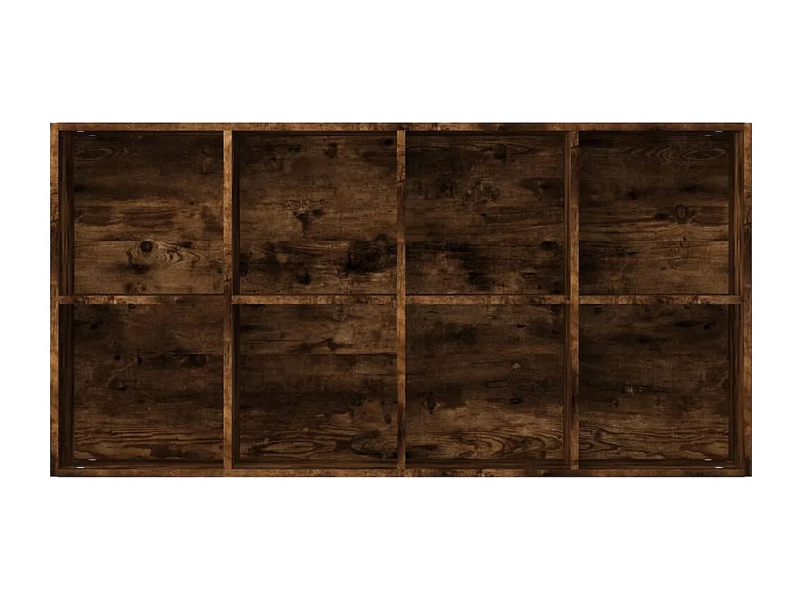 Bibliothèque/Buffet Chêne fumé 66x30x130 cm Bois d'ingénierie