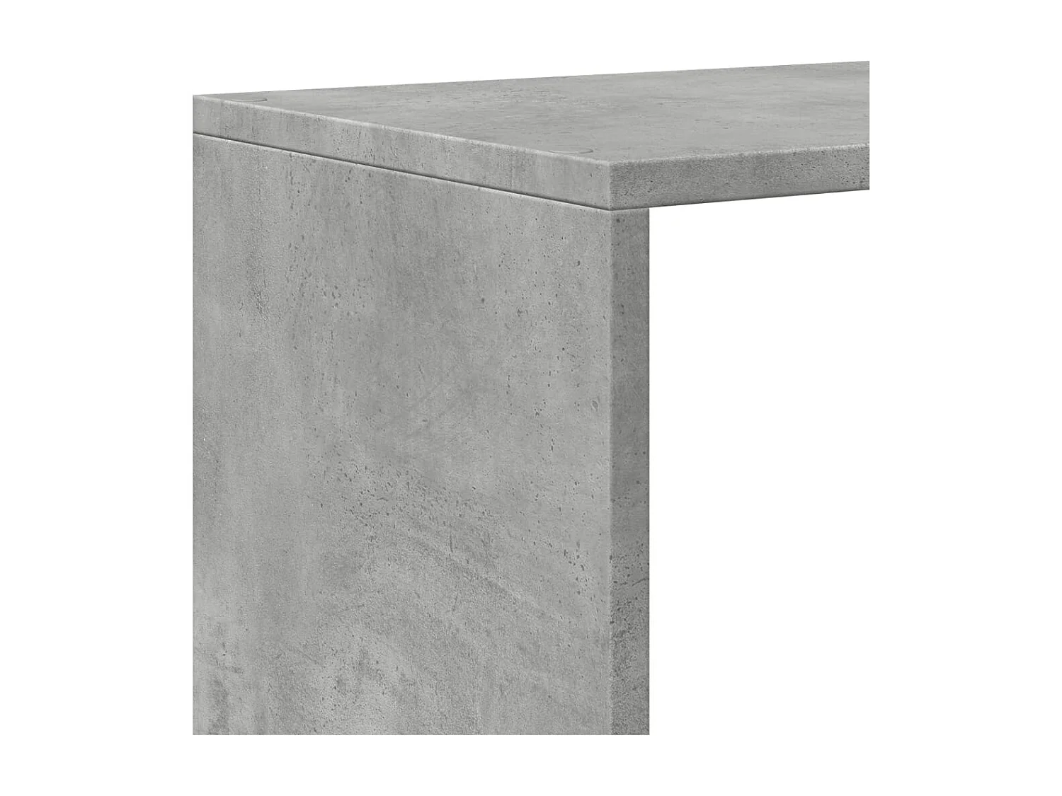 Étagère séparatrice de pièce à 4 niveaux gris béton