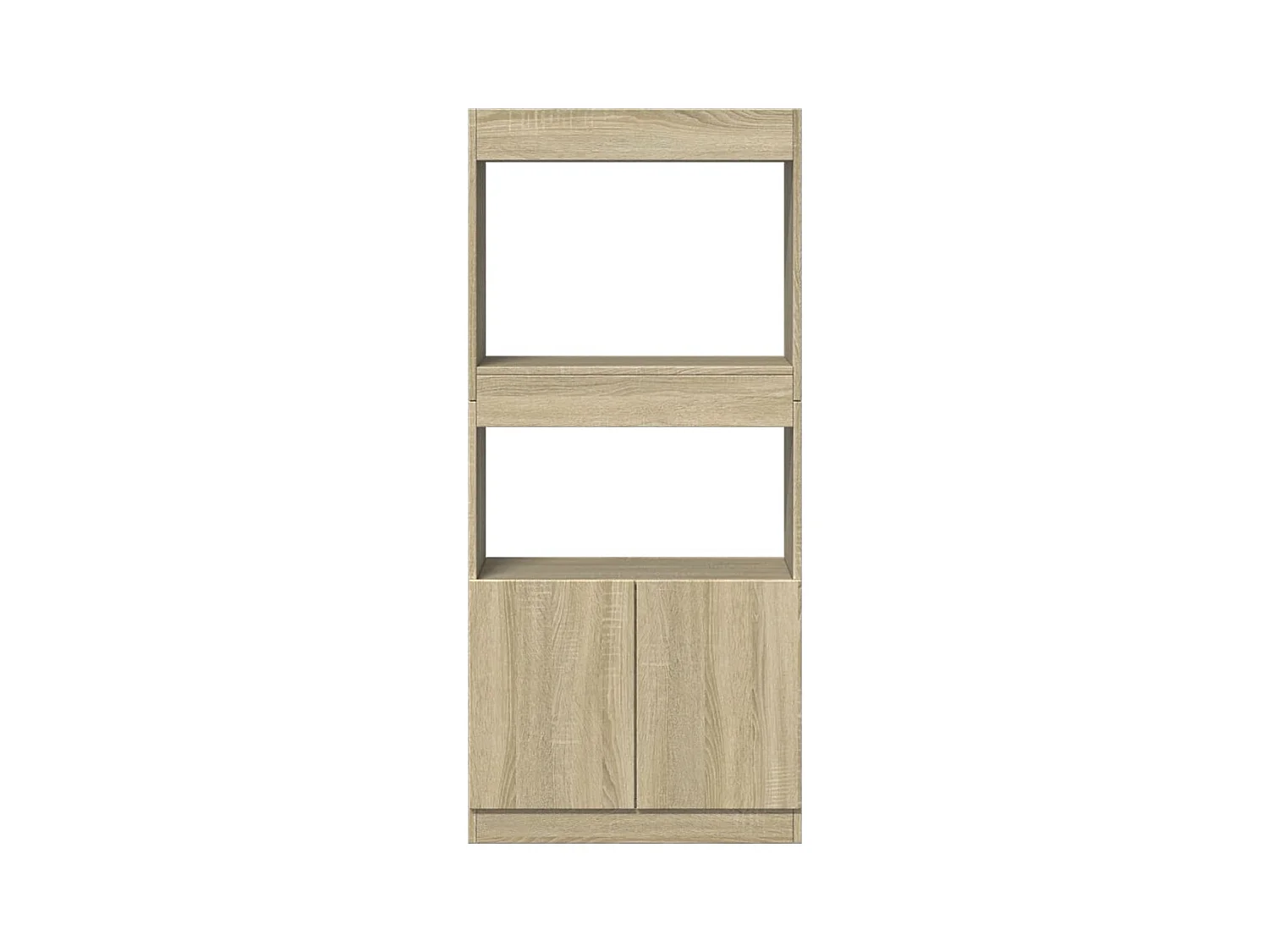 Hoog dressoir Sonoma eiken 63x33x140 cm bewerkt hout