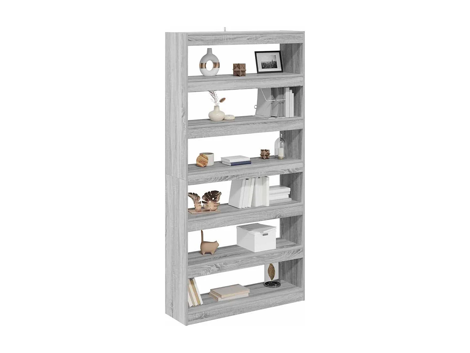 Bibliothèque Sonoma gris 100 x 30 x 198 cm Bois d'ingénierie