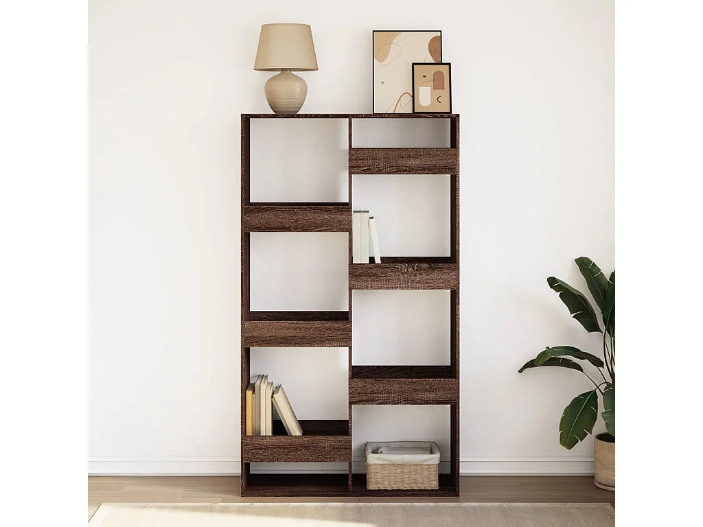 Bibliothèque chêne marron 100x33x175 cm bois d'ingénierie