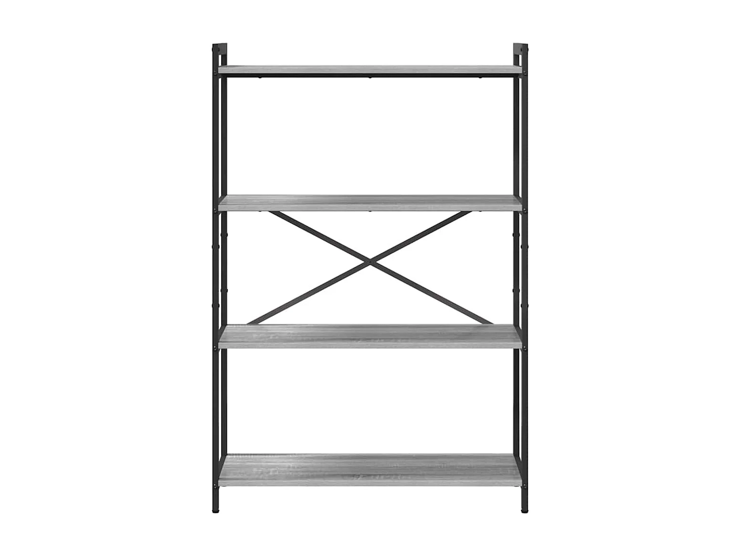 Bibliothèque Sonoma gris 80 x 30 x 118 cm Bois d'ingénierie