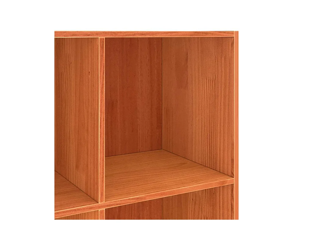 Cabinet de Livre / Diviseur de Pièce Marron cire