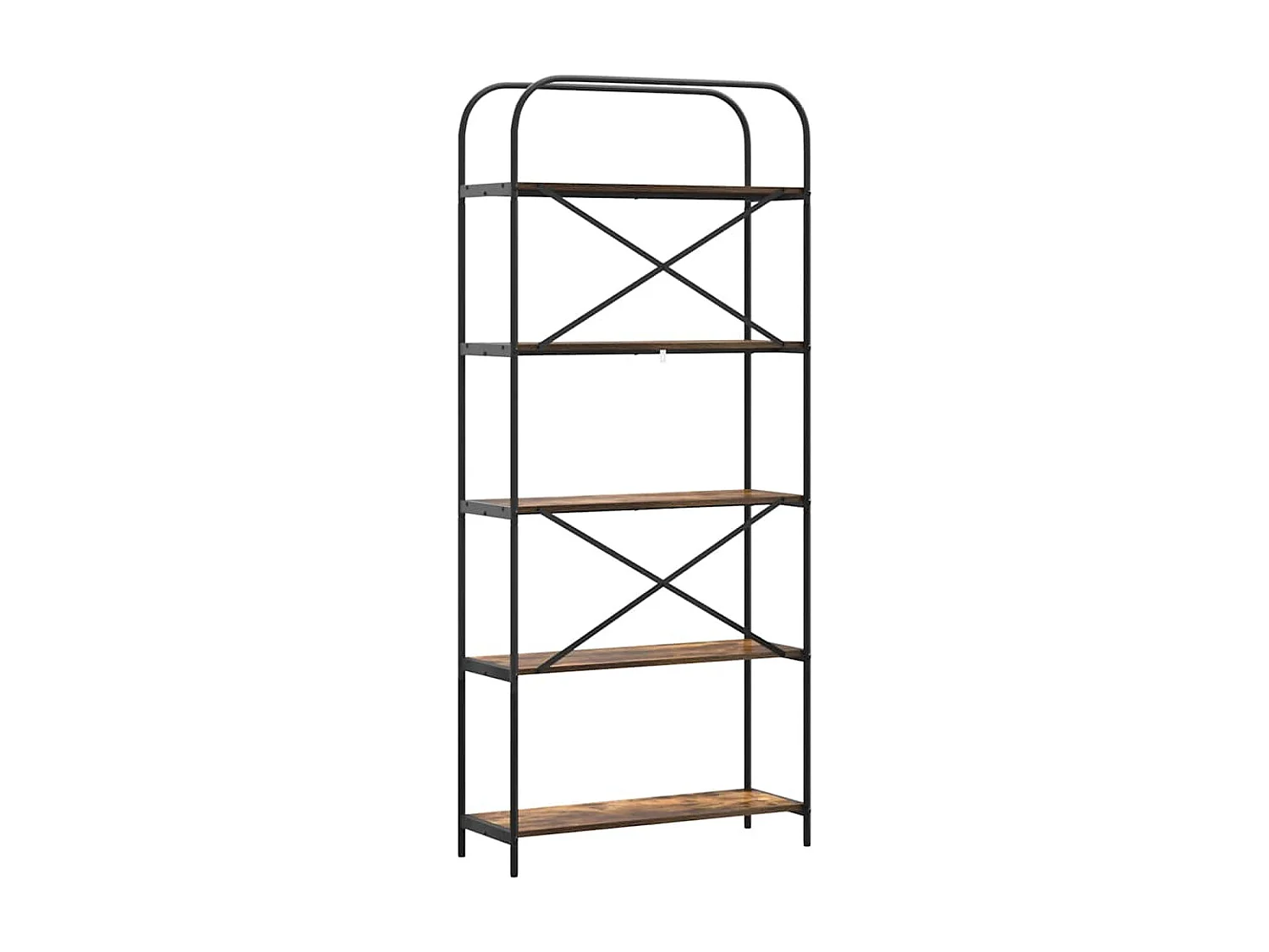 Étagère Chêne fumé 80 x 30 x 183 cm Bois d'ingénierie