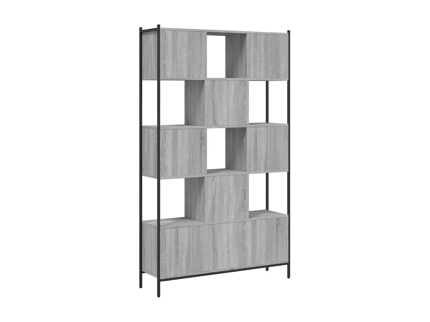 Sonoma grijze boekenkast 102x28x172 cm bewerkt hout