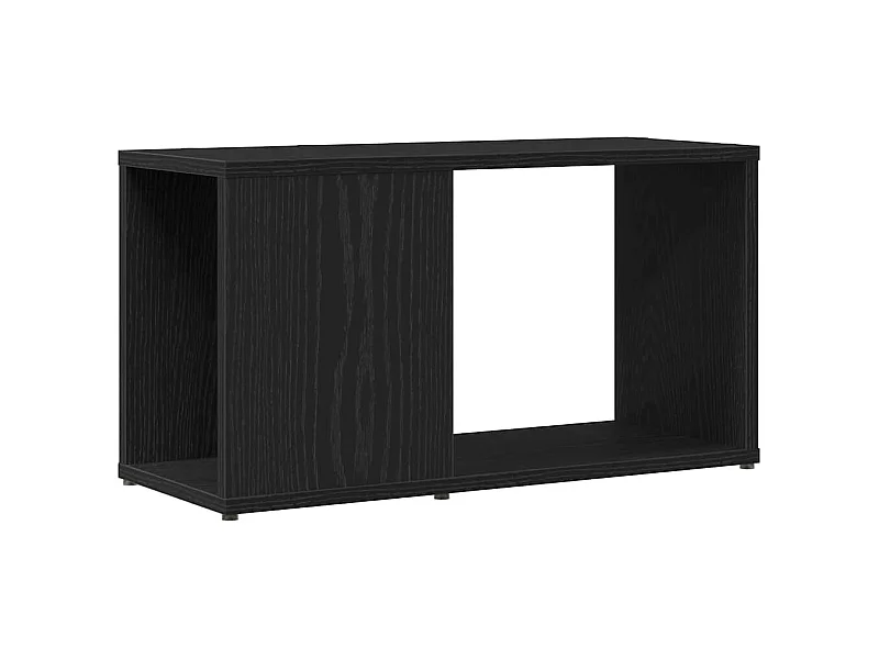Meuble TV chêne noir 60x24x32 cm bois d'ingénierie