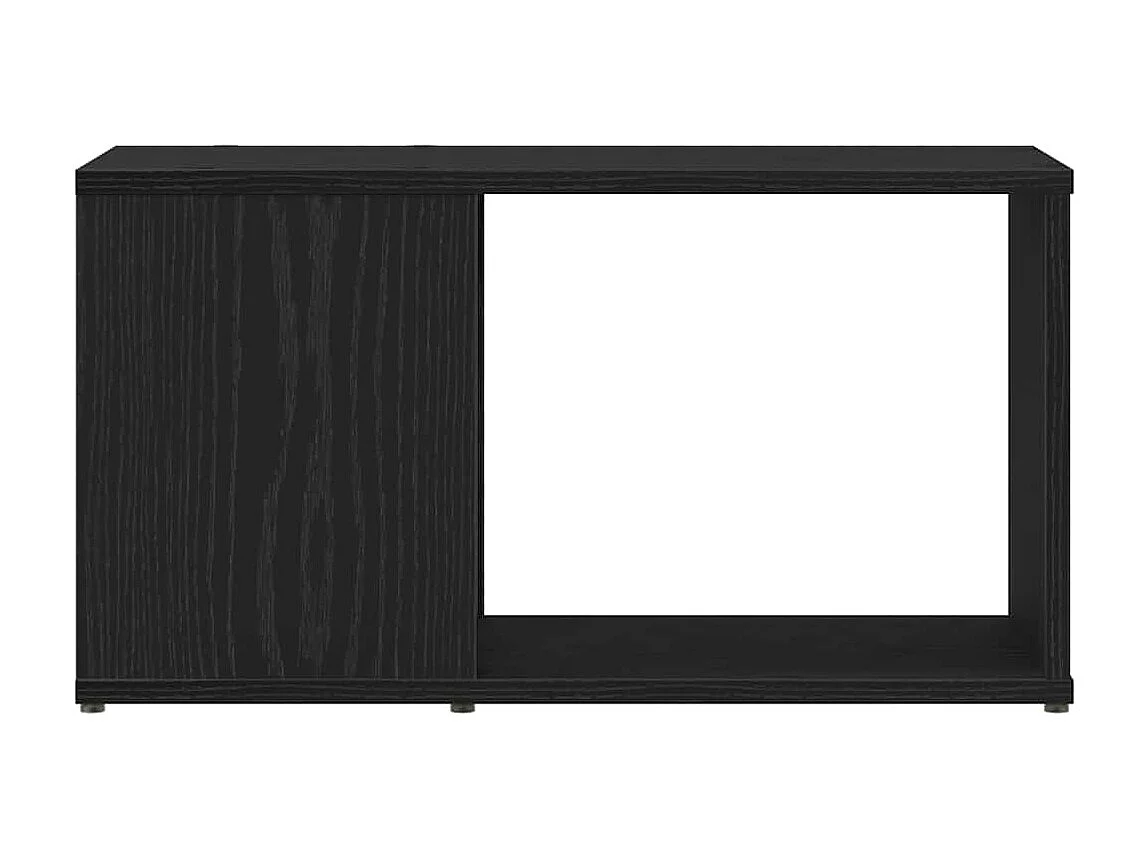 Meuble TV chêne noir 60x24x32 cm bois d'ingénierie