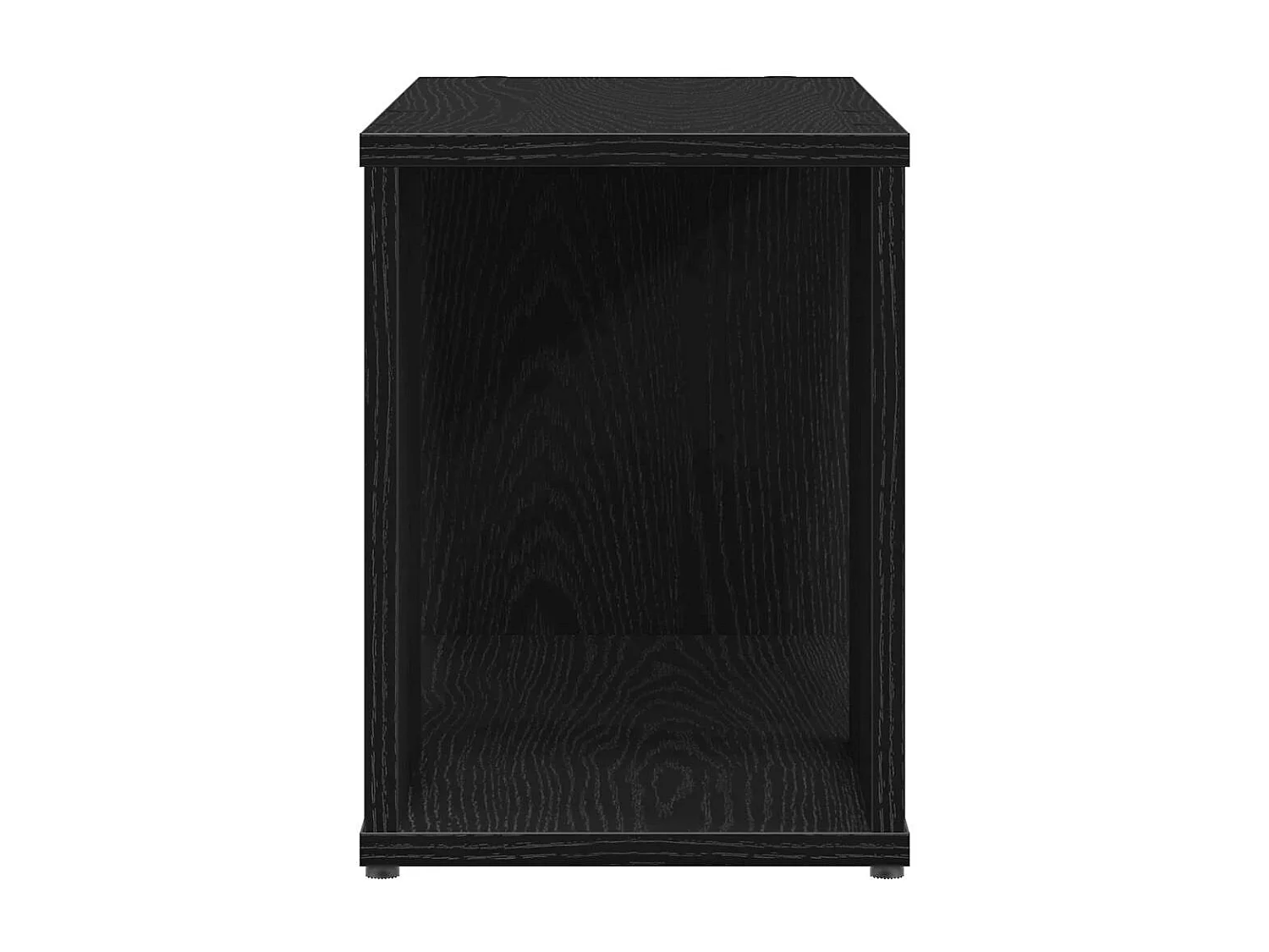 Meuble TV chêne noir 60x24x32 cm bois d'ingénierie
