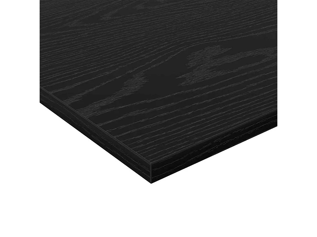 Étagère à livres 4 pcs Noir 100 x 20 x 1.5 cm Bois d'ingénierie