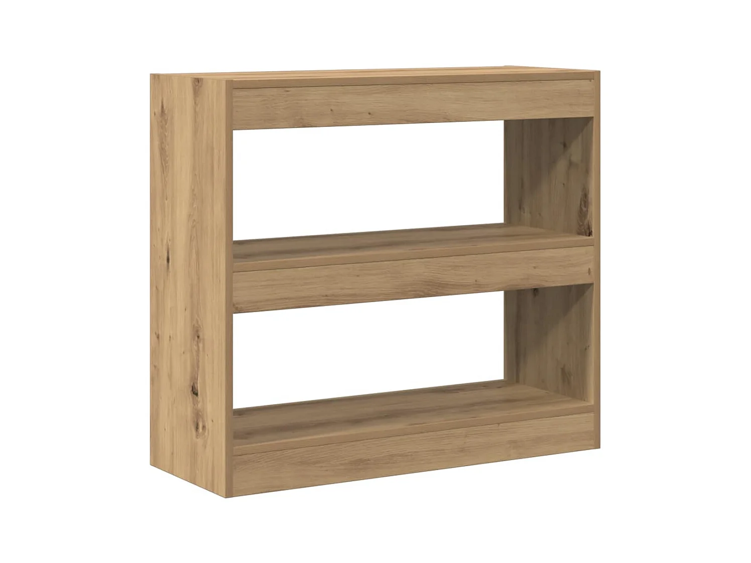 Bibliothèque/Séparateur de pièce chêne artisanal 80x30x72 cm