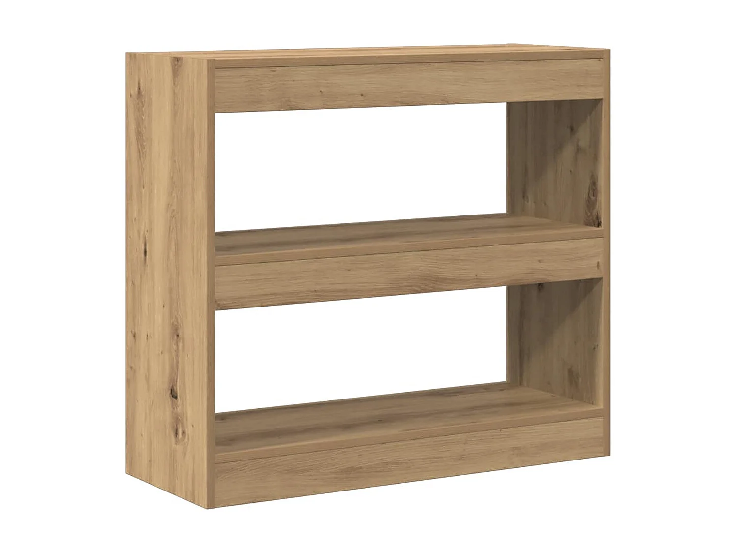Bibliothèque/Séparateur de pièce chêne artisanal 80x30x72 cm