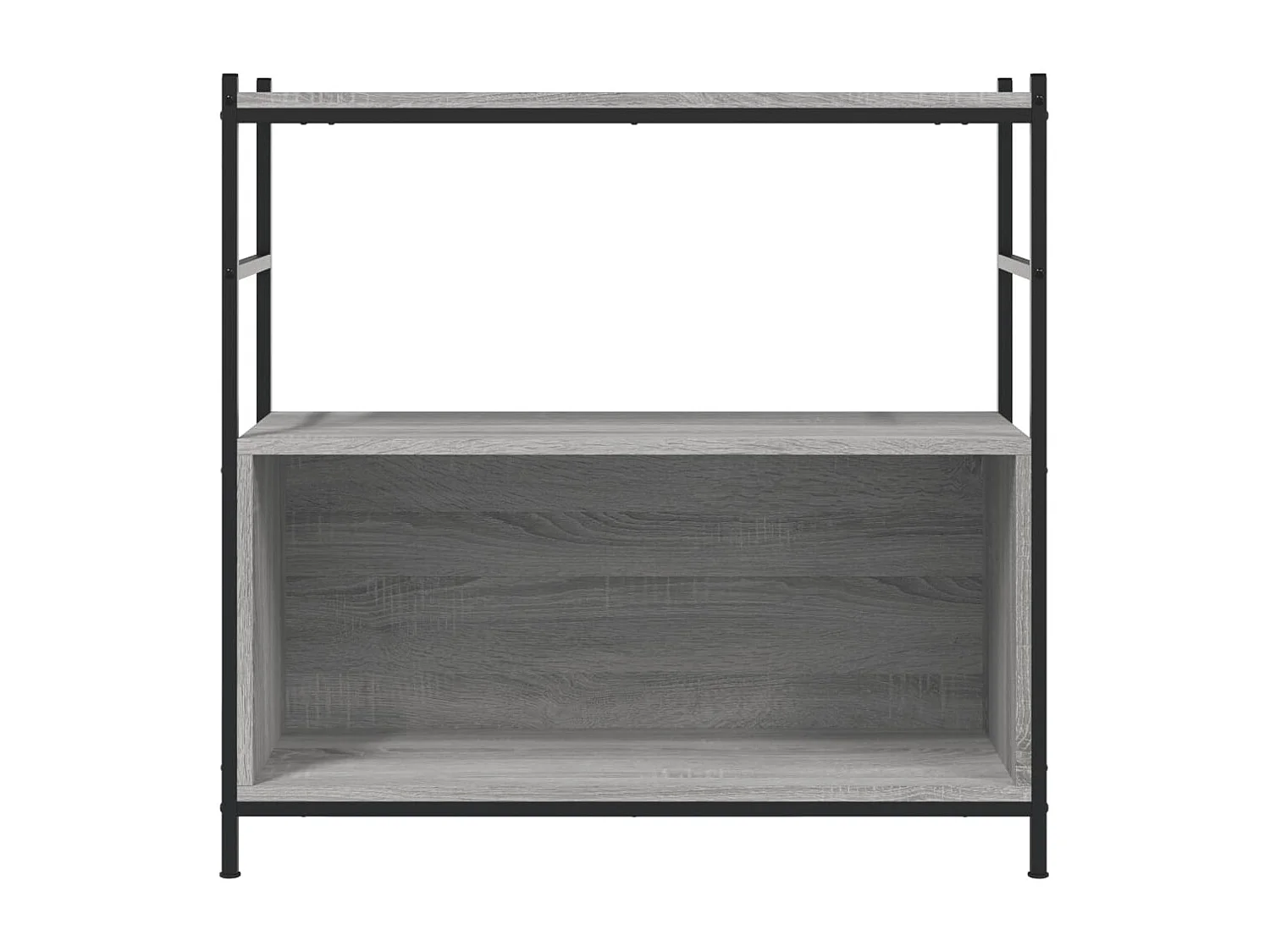 Bibliothèque sonoma gris 80x30x78,5 cm bois d'ingénierie et fer