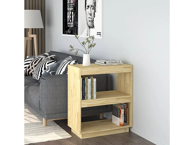 Bibliothèque 60x35x71 cm bois de pin massif