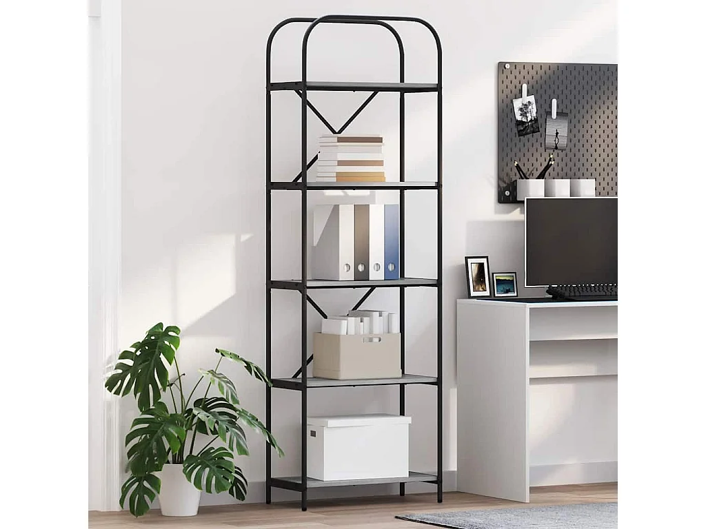 Mensola Sonoma Grey 60 x 30 x 183 cm in legno ingegnerizzato