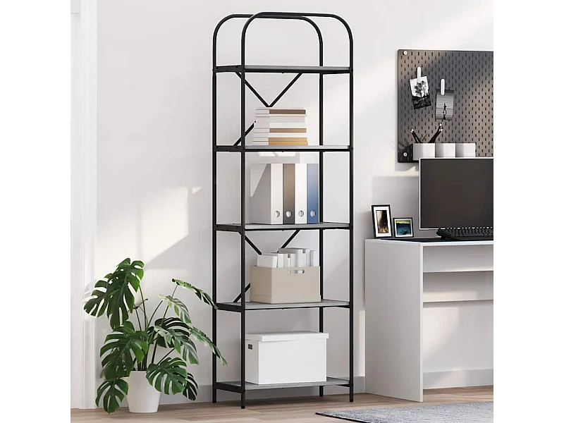 Mensola Sonoma Grey 60 x 30 x 183 cm in legno ingegnerizzato