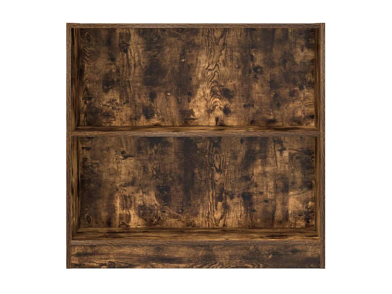 Bibliothèque chêne fumé 80x24x76 cm bois d'ingénierie