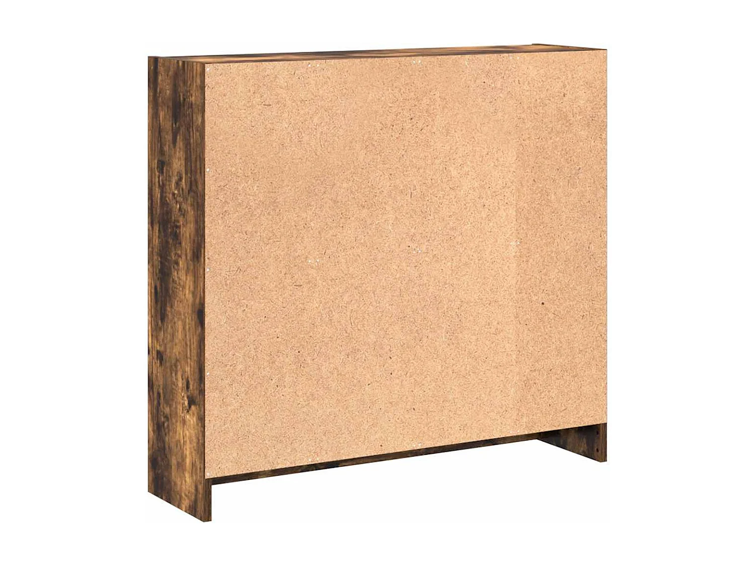 Bibliothèque chêne fumé 80x24x76 cm bois d'ingénierie