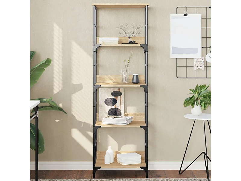 Bibliothèque chêne sonoma 50x33x153 cm bois d'ingénierie