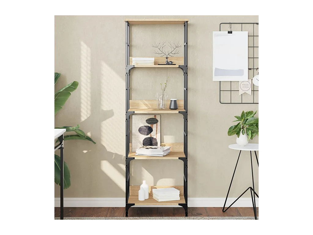 Bibliothèque chêne sonoma 50x33x153 cm bois d'ingénierie