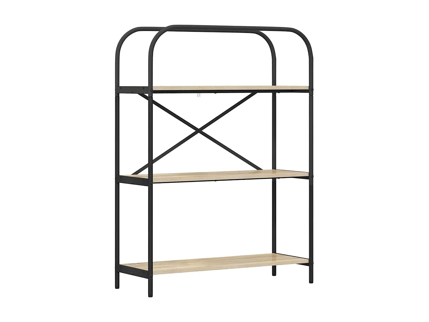 Regal aus Sonoma-Eiche, 80 x 30 x 109 cm, Holzwerkstoff