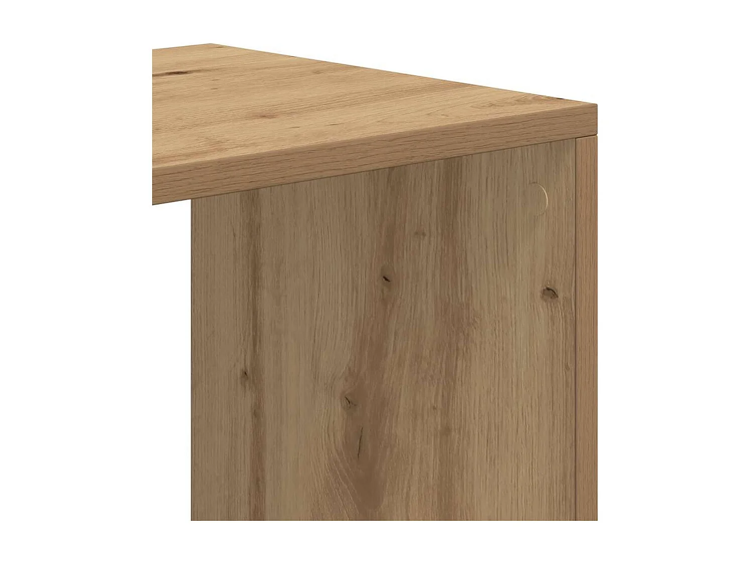 Bibliothèque chêne artisanal 66x31x112 cm bois d'ingénierie