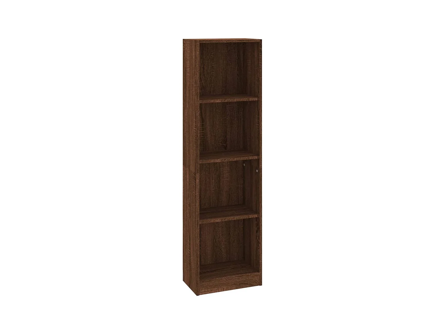 Bibliothèque 4 niveaux Chêne marron 40x24x143cm Bois ingénierie