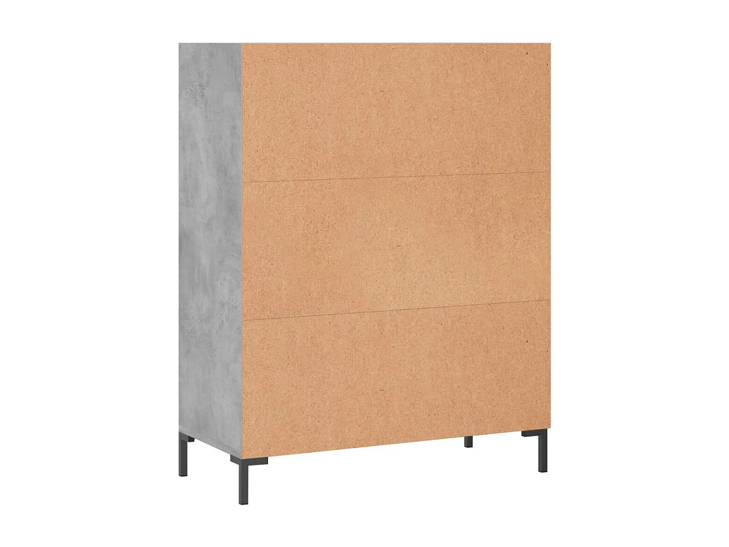 Libreria grigio cemento 69,5x32,5x90 cm in legno ingegnerizzato