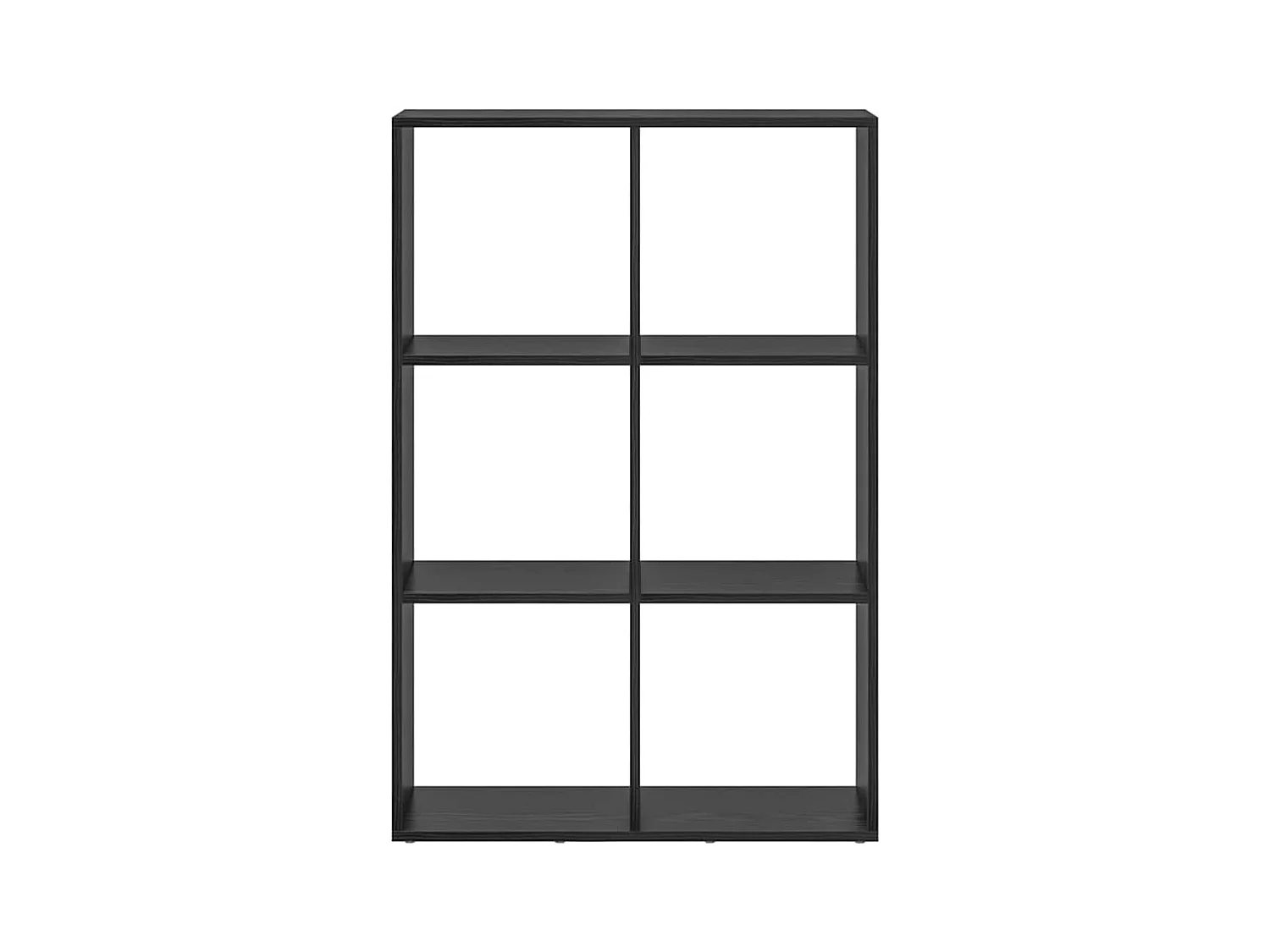 Bibliothèque Chêne noir 69.5 x 29 x 103.5 cm Bois d'ingénierie