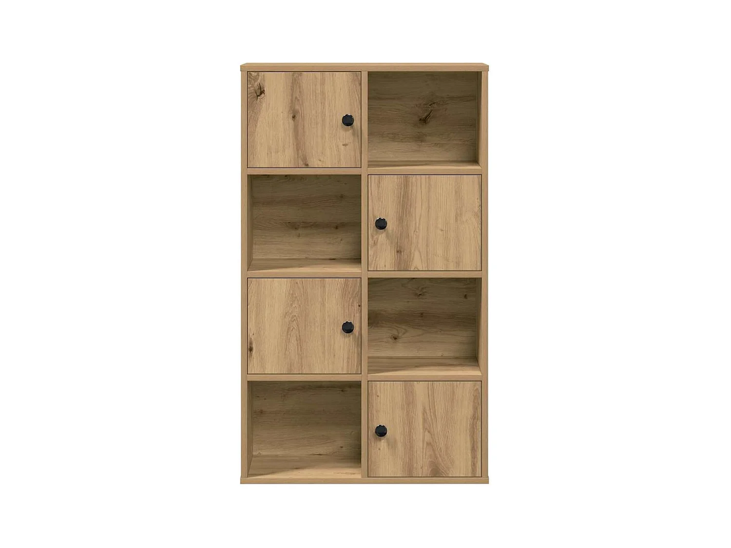 Bibliothèque chêne artisanal 60x24x101,5 cm bois d'ingénierie