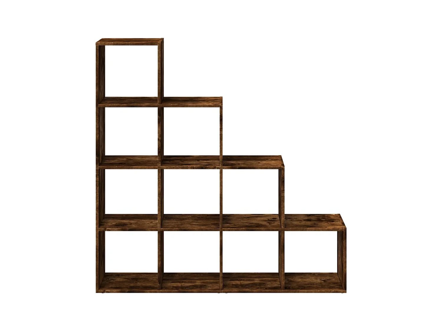 Étagère séparatrice de pièce 4 niveaux chêne fumé