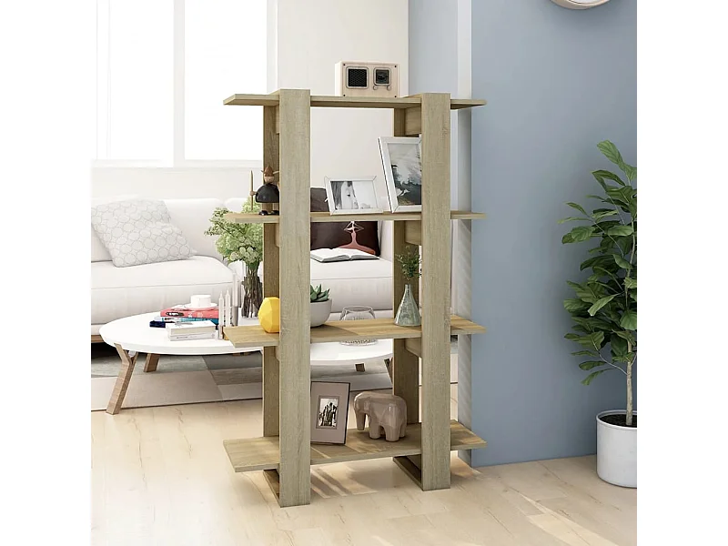 Libreria/Divisorio Sonoma Oak 80x30x123,5 cm