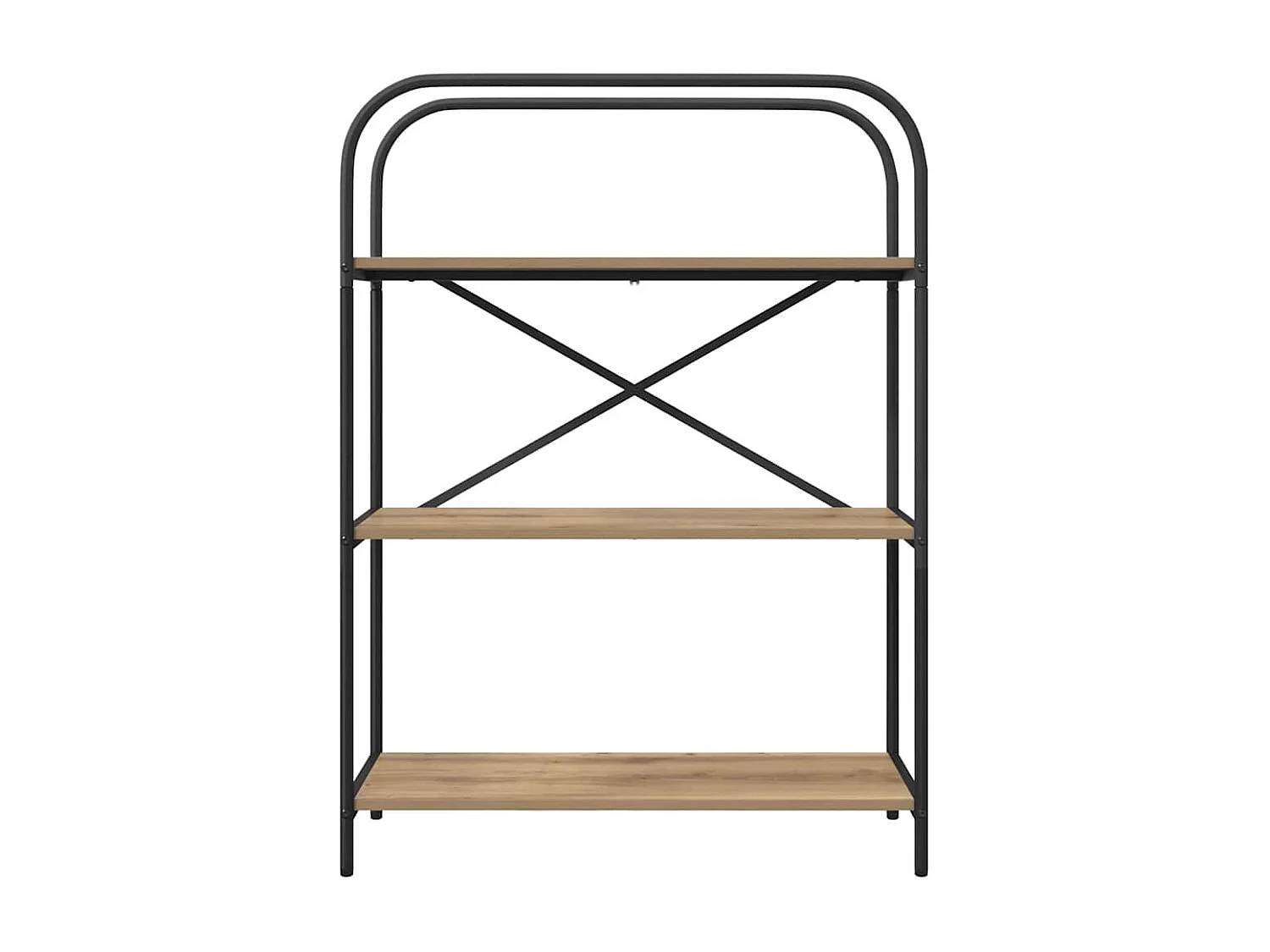 Handgefertigtes Eichenregal 80 x 30 x 109 cm Holzwerkstoff