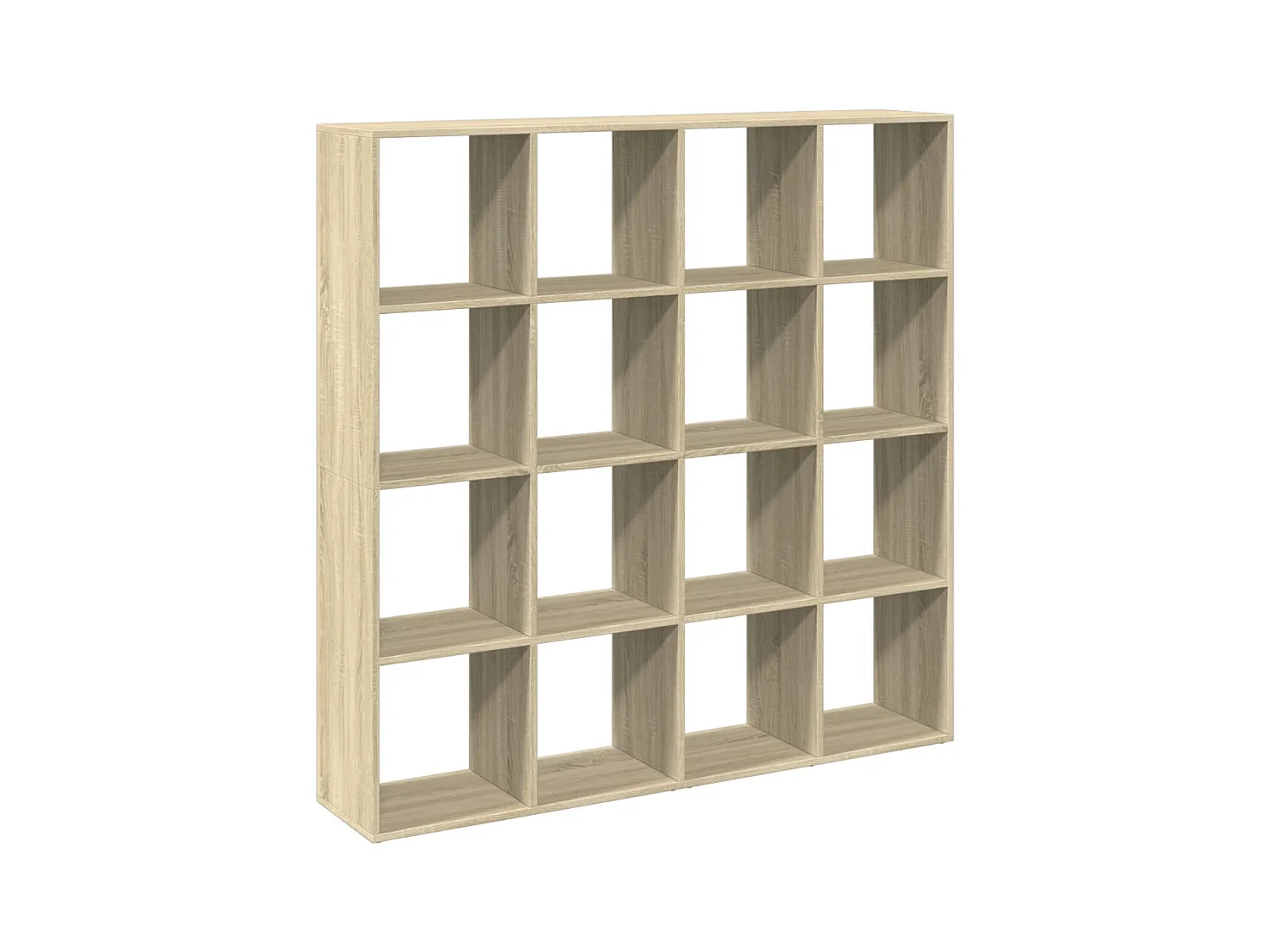 Sonoma eiken boekenkast 137,5x29x137,5 cm bewerkt hout