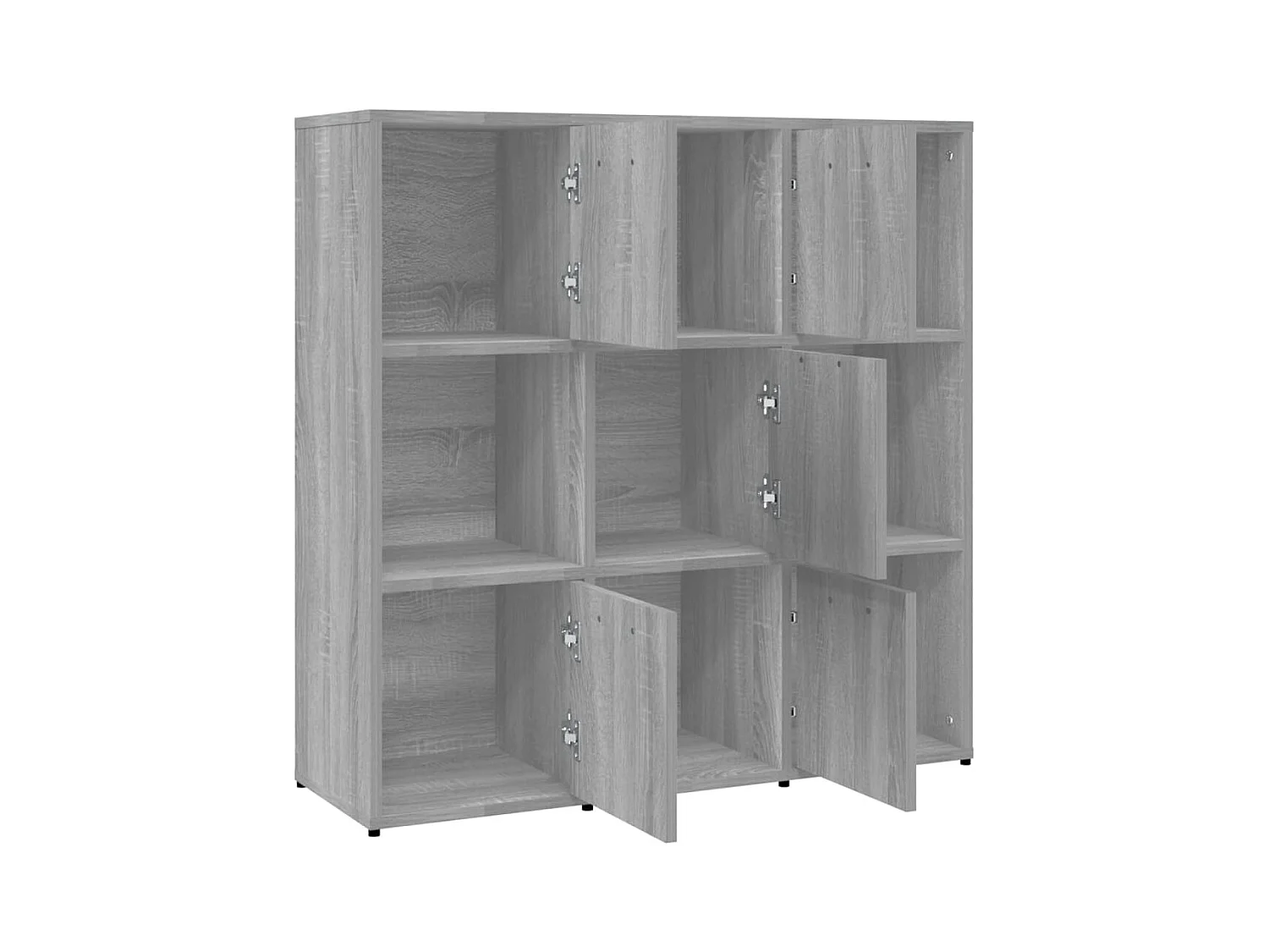 Libreria Sonoma Grey 90x30x90 cm in legno ingegnerizzato