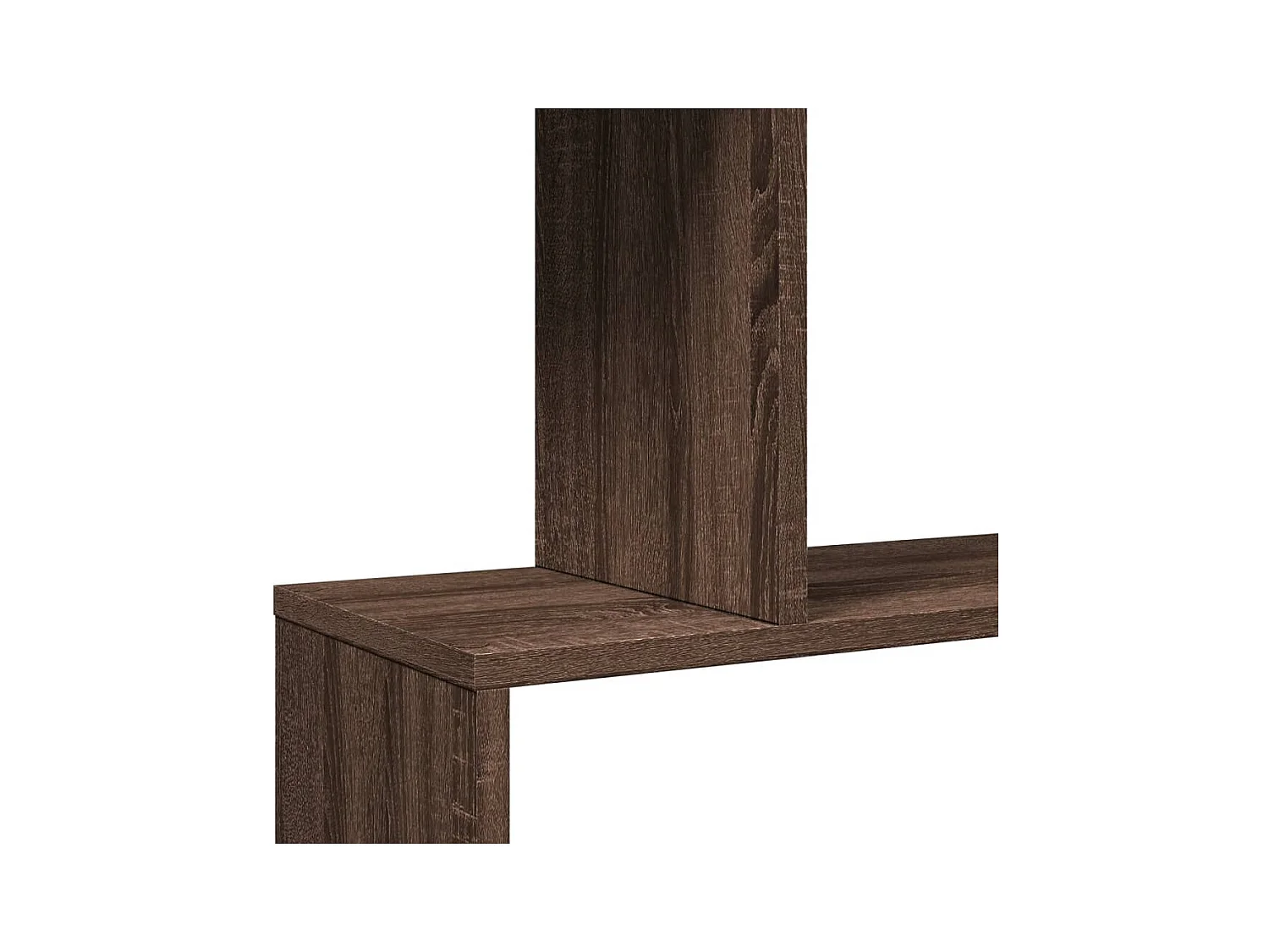 Étagère séparatrice de pièce 6 niveaux chêne marron 70x24x193cm