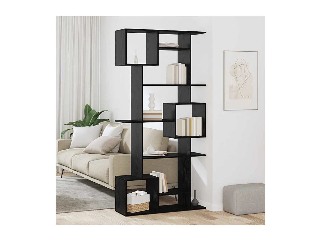 Bibliothèque Chêne noir 92 x 29 x 188 cm Bois d'ingénierie