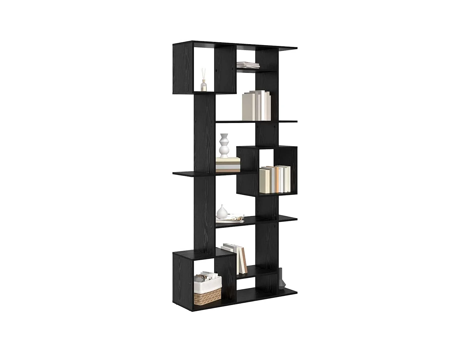 Bibliothèque Chêne noir 92 x 29 x 188 cm Bois d'ingénierie