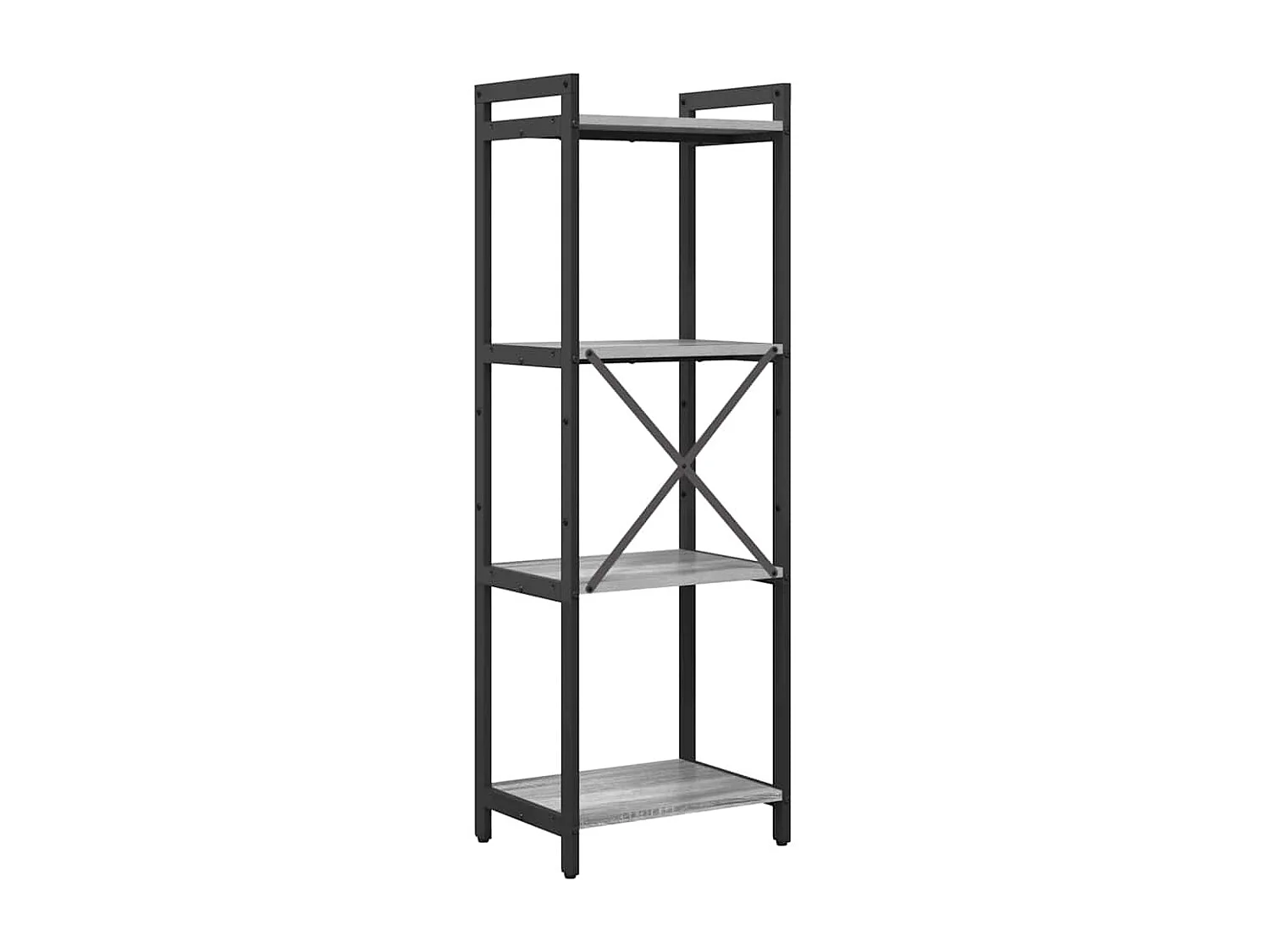 Bibliothèque Sonoma gris 40 x 30 x 118 cm Bois d'ingénierie