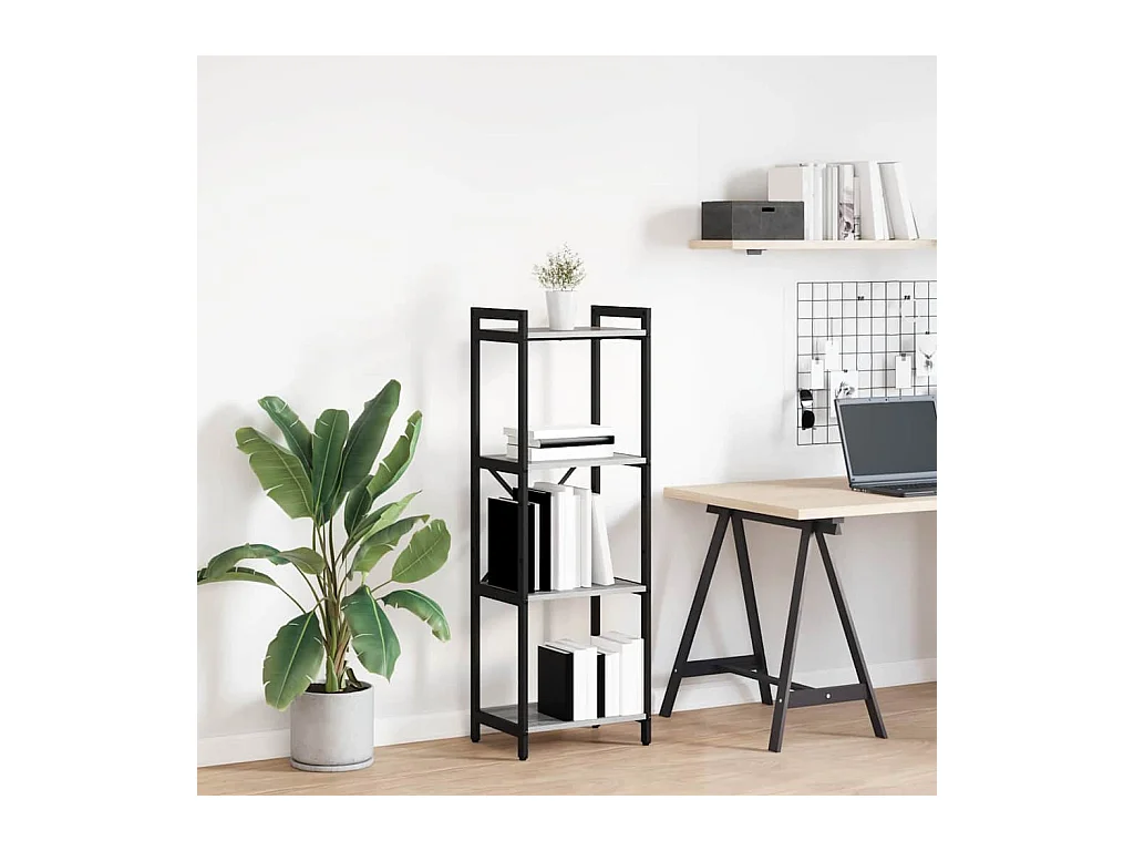 Sonoma Grey Boekenkast 40 x 30 x 118 cm Bewerkt hout