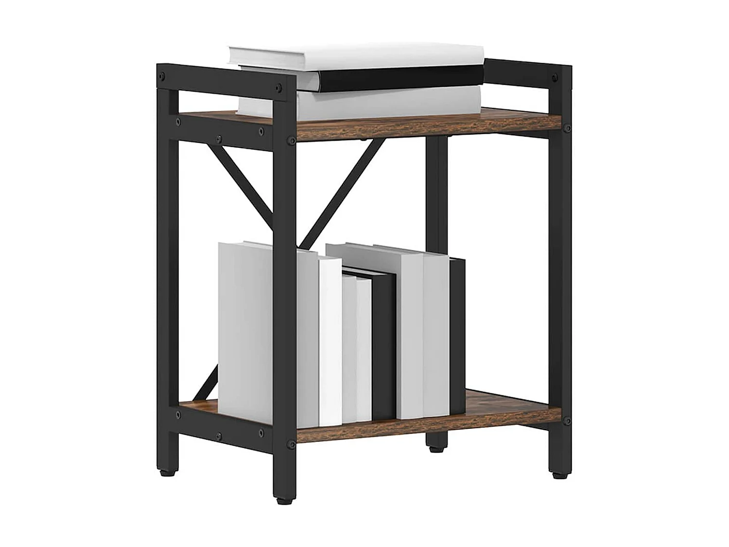 Libreria in rovere affumicato 40 x 30 x 48,5 cm in legno ingegnerizzato