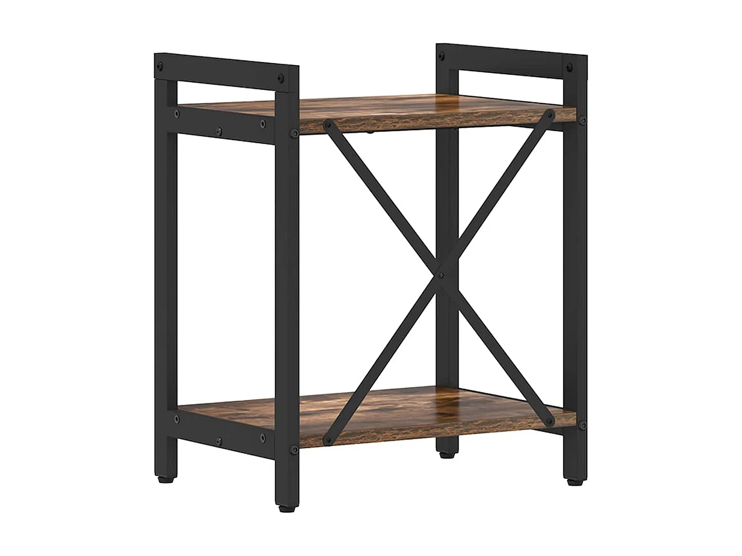 Gerookte eikenhouten boekenkast 40 x 30 x 48,5 cm bewerkt hout