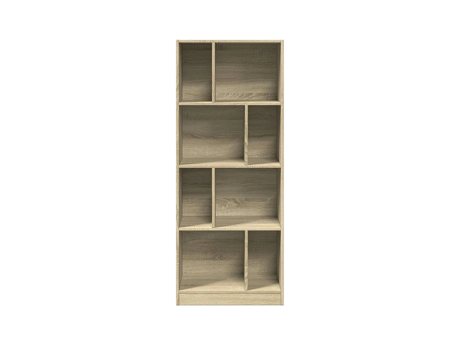 Sonoma eiken boekenkast 57x28,5x141 cm bewerkt hout