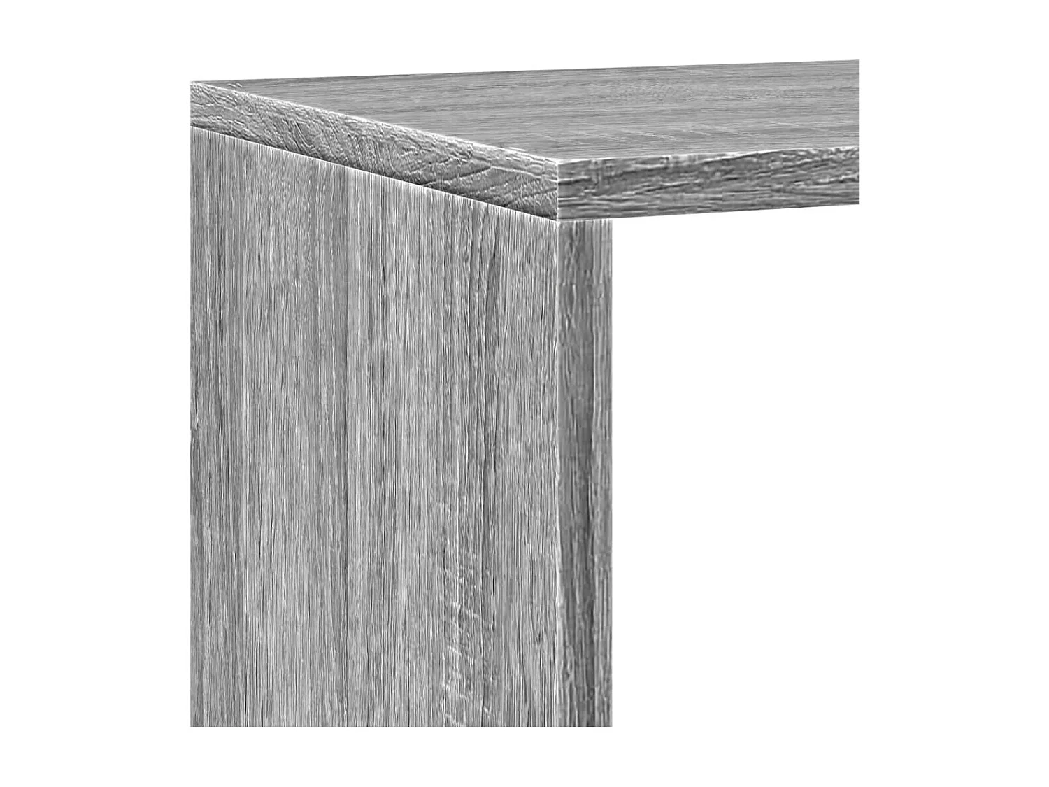 Estante divisor de ambientes de 4 niveles en gris Sonoma