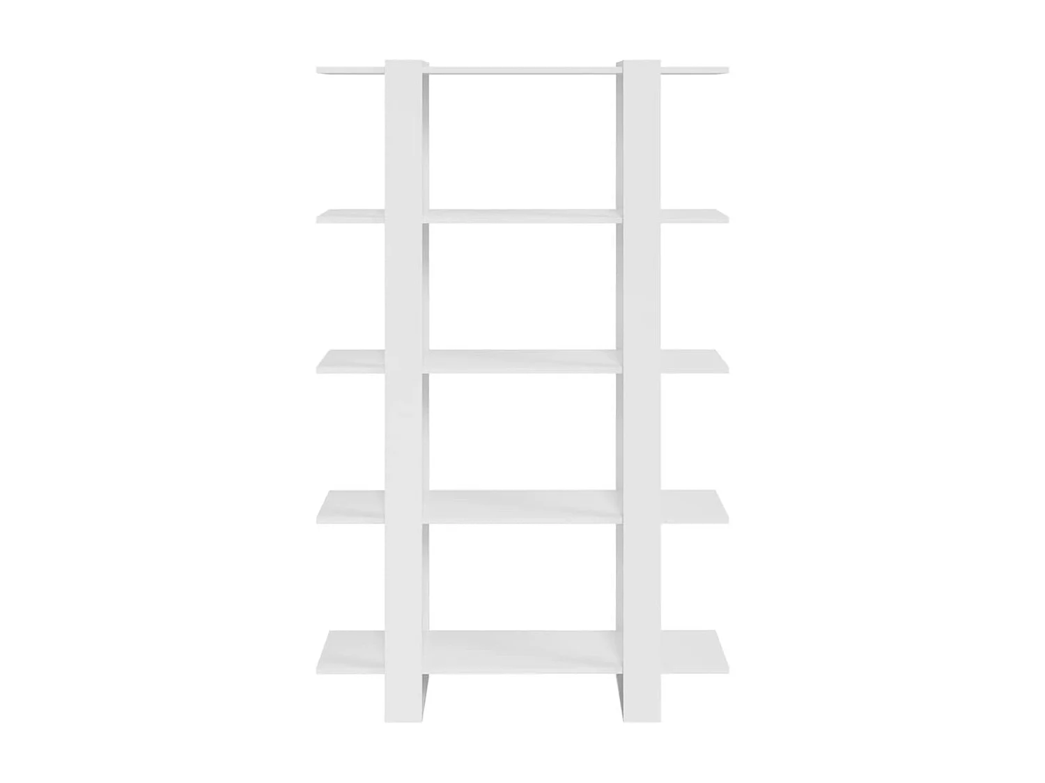 Libreria/Separatore Bianco Lucido 100x30x160 cm