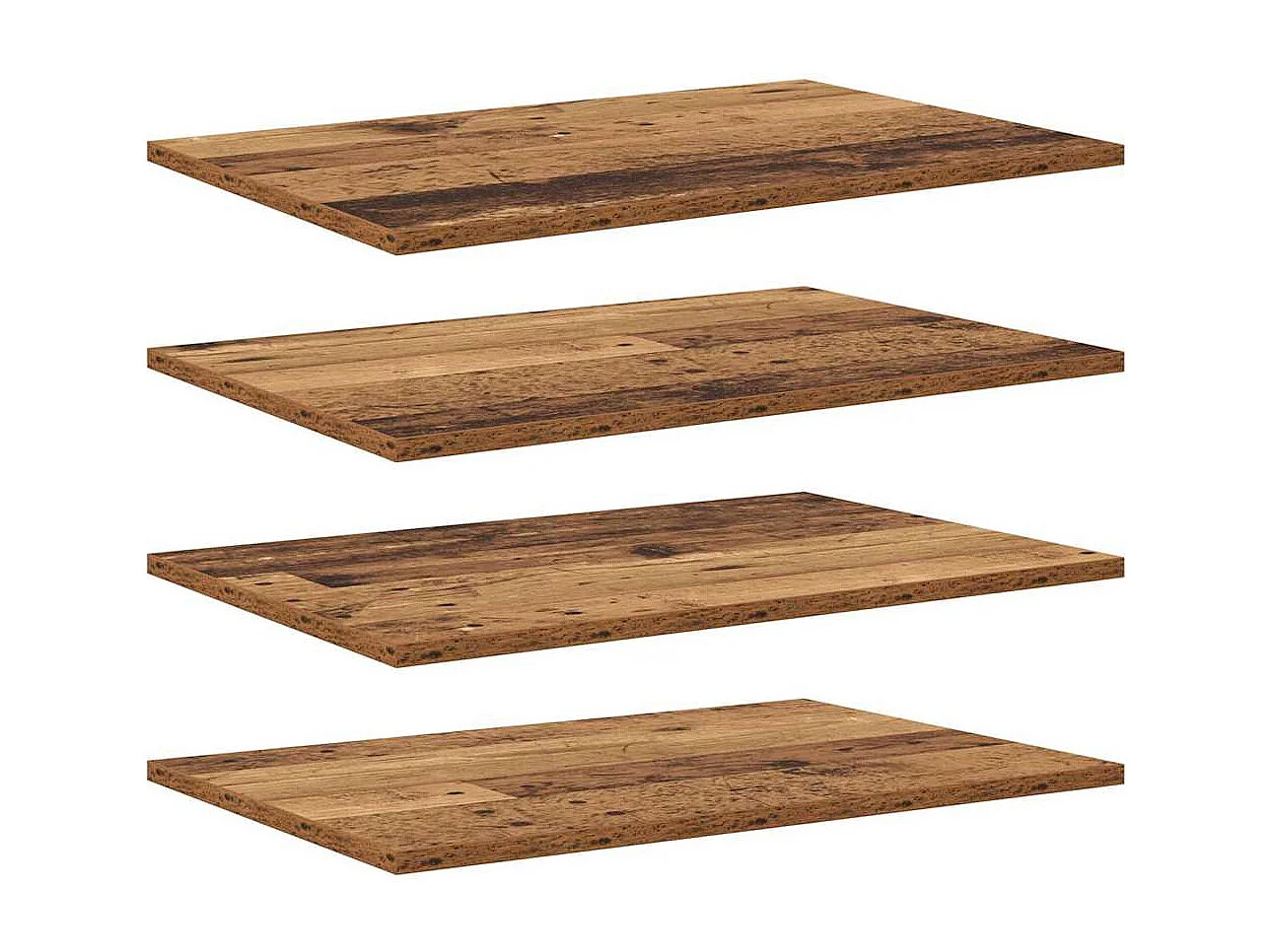 Étagère à livres 4 pcs Marron 60 x 40 x 1.5 cm